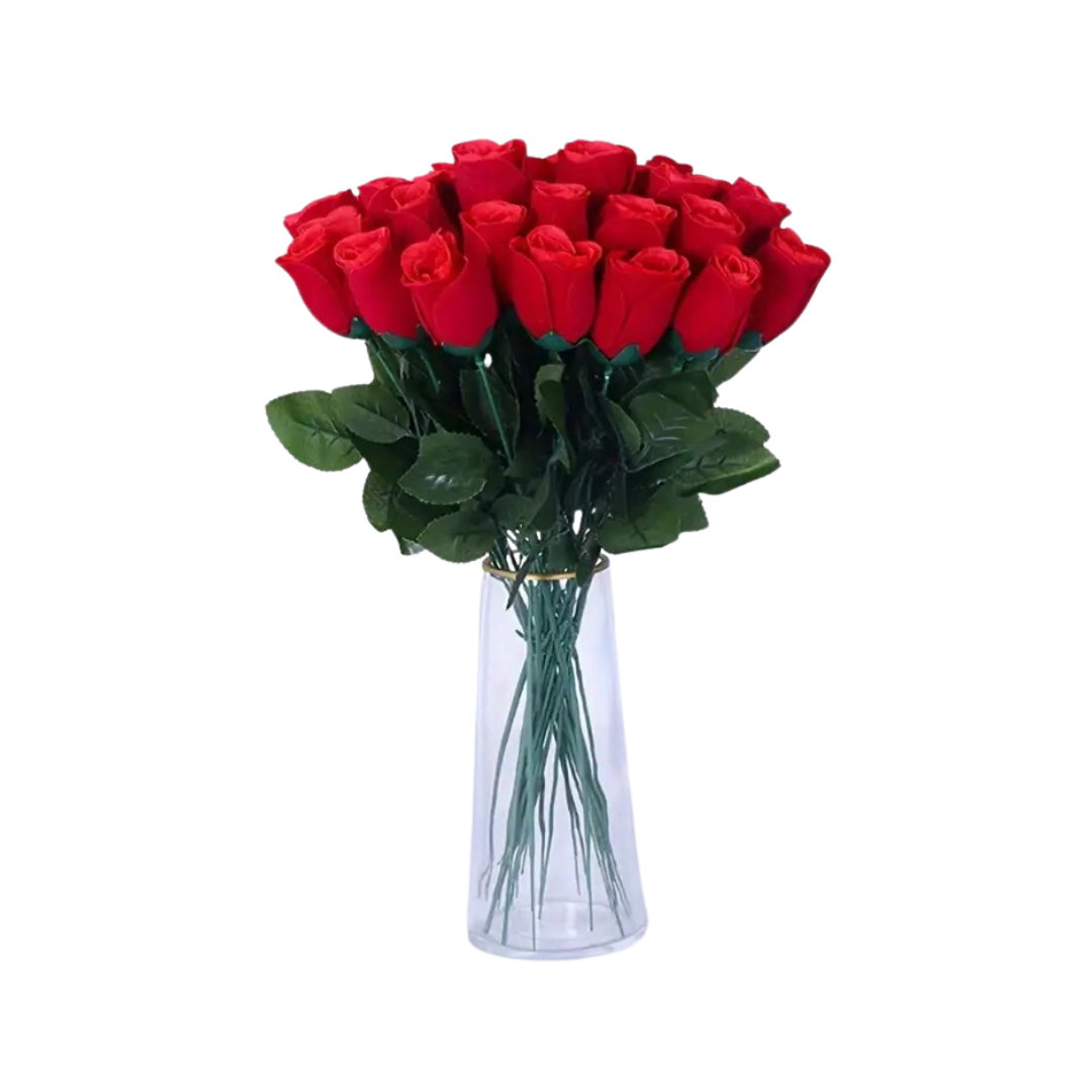 Set Of 6 Red Roses